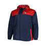 Men's Navy Cleveland Guardians Flash Forward Challenger Big and Tall Omni-Shade Full-Zip Windbreaker