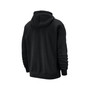 Men's Black Chicago Bulls Courtside Versus Stitch Split Pullover Hoodie