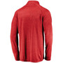 Men's Red Washington Nationals Iconic Striated Primary Logo Raglan Quarter-Zip Pullover Jacket