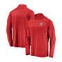 Men's Red Washington Nationals Iconic Striated Primary Logo Raglan Quarter-Zip Pullover Jacket
