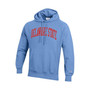 Men's Light Blue Delaware State Hornets Tall Arch Pullover Hoodie