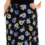 Plus Size Pull-On Floral Midi Skirt