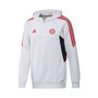 Men's White Bayern Munich Track AEROREADY Quarter-Zip Hoodie