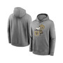 Men's Heathered Gray New Orleans Saints Rewind Club Fleece Pullover Hoodie