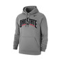 Men's Heathered Gray Ohio State Buckeyes Logo Pullover Hoodie