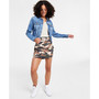 Juniors' Camo Cargo Pull-On Mini Skirt