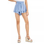 Juniors' High Rise Skirty Smocked Shorts