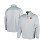 Men's Gray Chicago Bears On Deck IslandZone Half-Zip Pullover Jacket