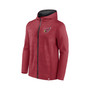 Men's Branded Cardinal, Black Arizona Cardinals Ball Carrier Full-Zip Hoodie