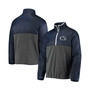 Men's Gray, Navy Penn State Nittany Lions College Advanced Transitional Half-Zip Jacket