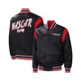 Men's Black NASCAR Force Play Full-Snap Varsity Jacket