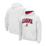 Men's White Alabama Crimson Tide Arch and Logo 3.0 Pullover Hoodie