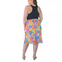 Plus Size Colorful Elastic Waist Skirt