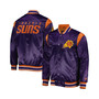 Men's Purple Phoenix Suns Force Play Satin Full-Snap Varsity Jacket