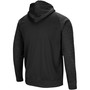 Men's Black Miami Hurricanes Blackout 3.0 Tonal Raglan Full-Zip Hoodie