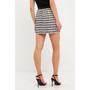 Women's Tweed Mini Skirt With Fringe