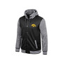 Men's Black Iowa Hawkeyes Robinson Hoodie Full-Snap Jacket
