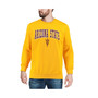 Men's Gold Arizona State Sun Devils Arch and Logo Crew Neck Sweatshirt