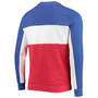 Men's  Royal and Red Buffalo Bills Color Block Pullover Sweatshirt