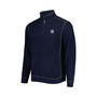 Men's Navy New York Yankees Tobago Bay Tri-Blend Big and Tall Half-Zip Jacket