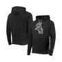 Men's Charcoal Chicago White Sox Hand-Drawn Logo Tri-Blend Pullover Hoodie