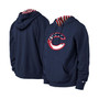 Men's Navy Cincinnati Reds 4th of July Stars & Stripes Pullover Hoodie