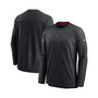 Men's Black Atlanta Falcons Sideline Team Performance Pullover Sweatshirt