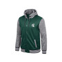 Men's Green Michigan State Spartans Robinson Hoodie Full-Snap Jacket