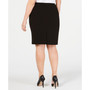 Plus Size Soft Crepe Pencil Skirt