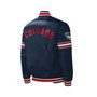 Men's Navy Chicago Cubs Slider Satin Full-Snap Varsity Jacket