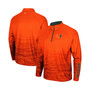 Men's Orange Miami Hurricanes Revertigo Raglan Quarter-Zip Jacket