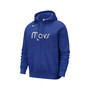 Men's Blue Dallas Mavericks Courtside Versus Stitch Split Pullover Hoodie