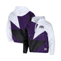 Men's NFL X Staple Purple and Black Baltimore Ravens Pop Over Half-Zip Nylon Colorblocked Anorak