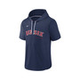 Men's Navy Boston Red Sox Springer Short Sleeve Team Pullover Hoodie