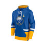 Men's Branded Jack Eichel Royal, Gold Buffalo Sabres Player Lace-Up V-Neck Pullover Hoodie