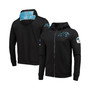 Men's Black Carolina Panthers 4-Hit Full-Zip Hoodie