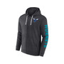 Men's Branded Heather Charcoal Charlotte Hornets Down and Distance Full-Zip Hoodie