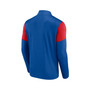 Men's Branded Royal and Red Chicago Cubs Primary Logo Quarter-Zip Jacket
