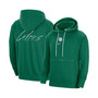 Men's Heather Kelly Green Boston Celtics Courtside Versus Flight Pullover Hoodie