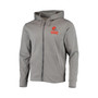 Men's Heather Gray Cleveland Browns Trophy Fleece Full-Zip Hoodie