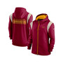 Men's Burgundy Washington Commanders Performance Sideline Lockup Full-Zip Hoodie