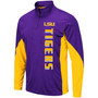 Men's Purple LSU Tigers Bart Windshirt Quarter-Zip Pullover Jacket