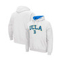 Men's White UCLA Bruins Arch Logo 3.0 Pullover Hoodie