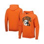 Men's Orange Miami Dolphins Retro Helmet Tri-Blend Raglan Pullover Hoodie