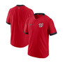 Men's Red, Navy Washington Nationals Authentic Collection Short Sleeve Hot Pullover Jacket