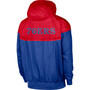 Men's Red, Royal Philadelphia 76Ers 75Th Anniversary Courtside Windrunner Raglan Hoodie Full-Zip Jacket