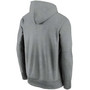 Men's Heathered Gray Cleveland Browns Fan Gear Primary Logo Performance Pullover Hoodie