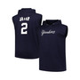 Men's Branded Derek Jeter Navy New York Yankees Big and Tall Name and Number Muscle Tank Hoodie