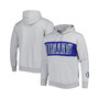 Men's Branded Heather Gray Dallas Mavericks Wordmark French Terry Pullover Hoodie