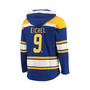 Men's '47 Jack Eichel Royal Buffalo Sabres Player Name and Number Lacer Pullover Hoodie